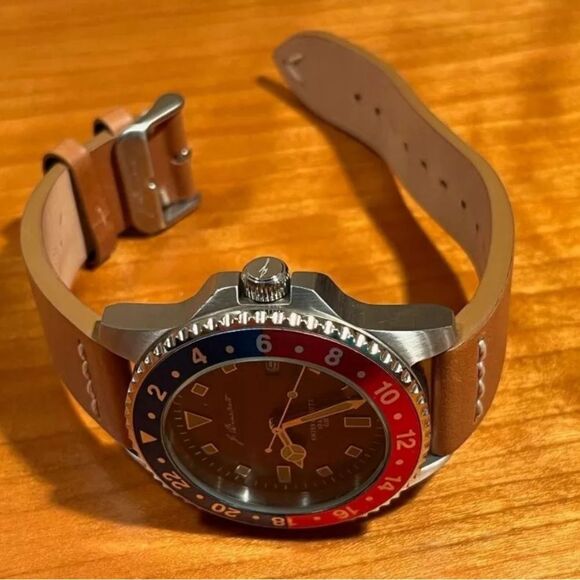 J. Brackett Greenwich Men’s Watch Stainless Steel | Swiss Ronda Quartz | GMT - Picture 6 of 8